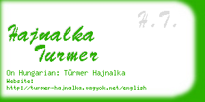 hajnalka turmer business card